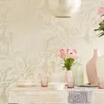 Decorare la camera da letto con carte da parati floccate